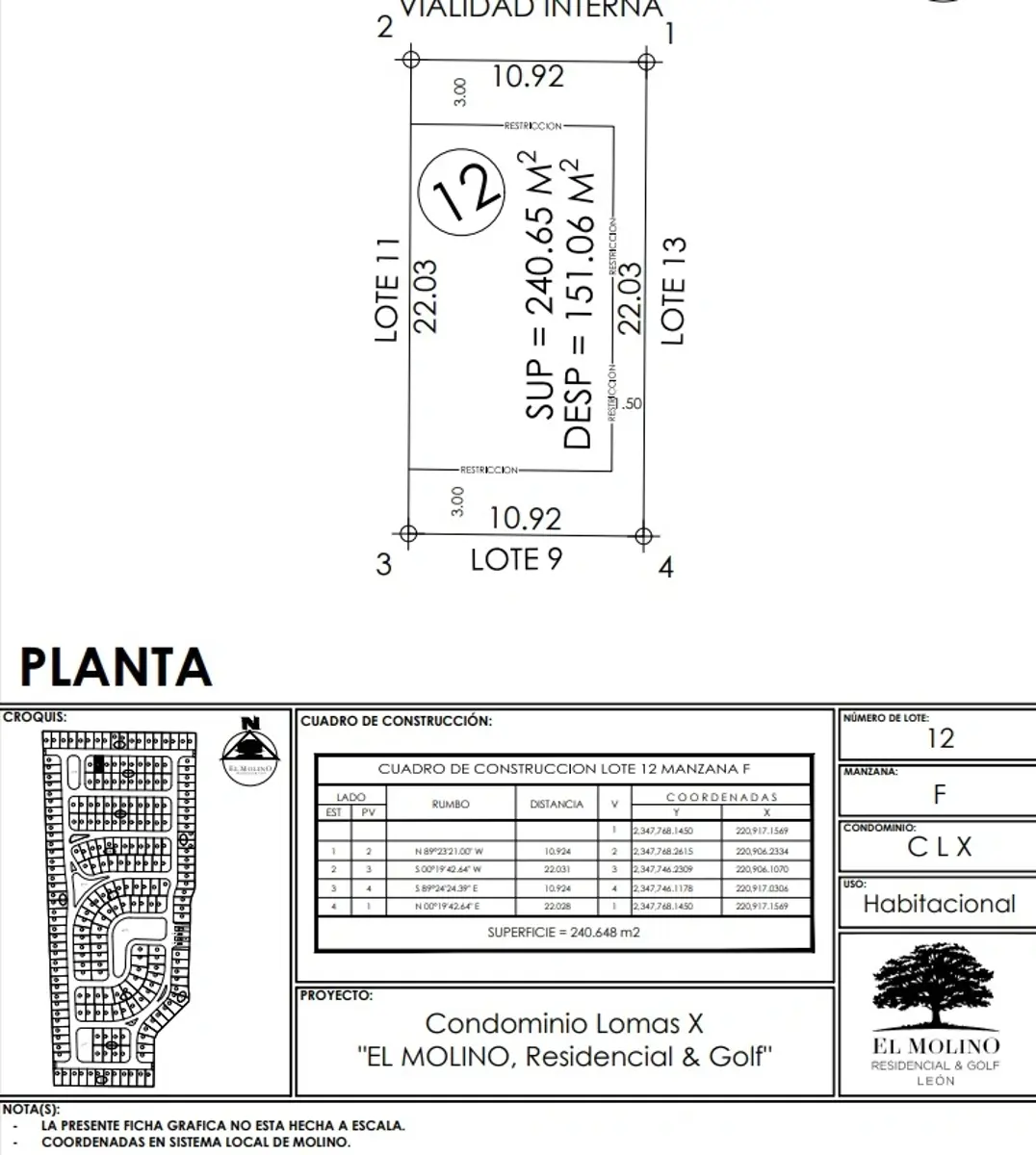 Terreno en venta en Paseos del Molino, León