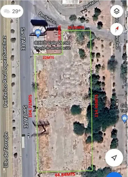 Terreno en renta en Fracc Valle Verde, Torreón — foto 3 de 4