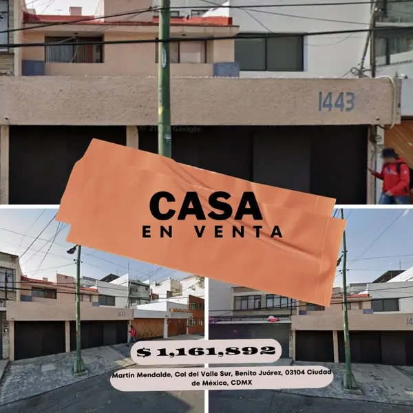 Casa en Del Valle Sur, Benito Juárez, Ciudad de México