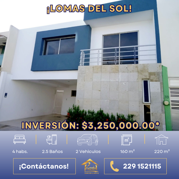Casa en venta en Lomas del Sol, Alvarado, Veracruz de Ignacio de la Llave
