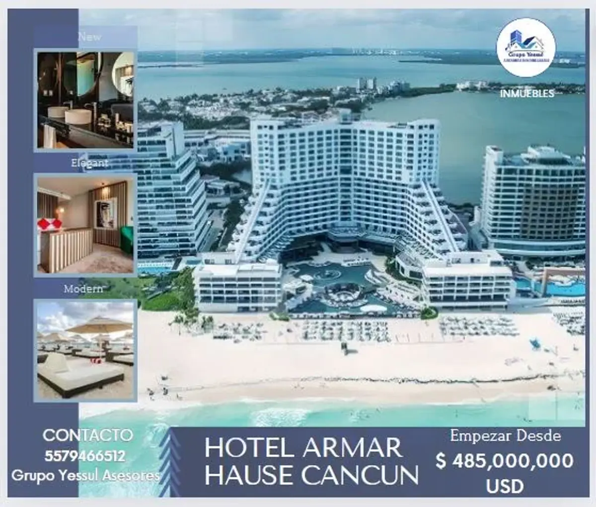 Hotel en venta en Paraiso Cancun, Benito Juárez — foto 1 de 40