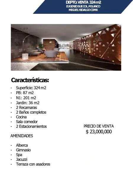Departamento en venta en Polanco I Sección, Miguel Hidalgo — foto 2 de 4