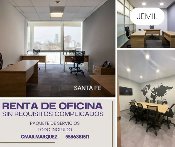 Oficina en El Piru Santa Fe, Álvaro Obregón, Ciudad de México
