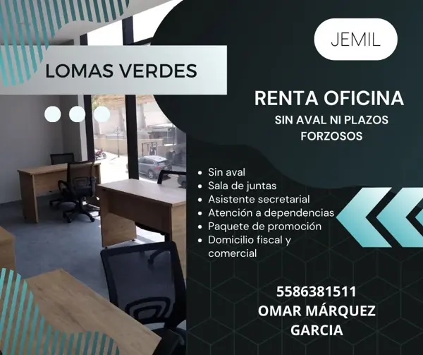 Oficina en Lomas Verdes 6a Sección, Naucalpan de Juárez, México