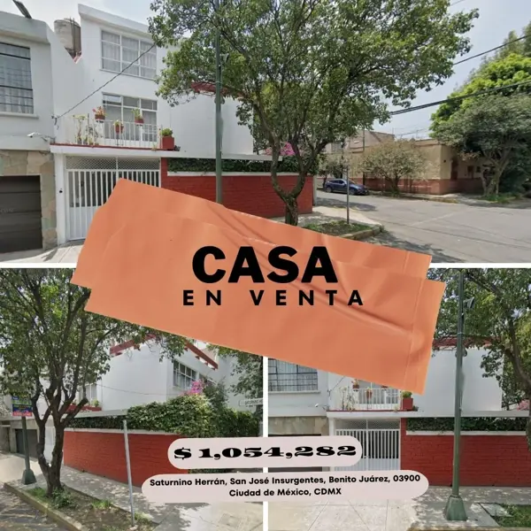 Casa en San Jose Insurgentes, Benito Juárez, Ciudad de México