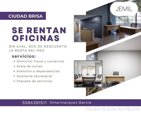 Oficina en Ciudad Brisa, Naucalpan de Juárez, México