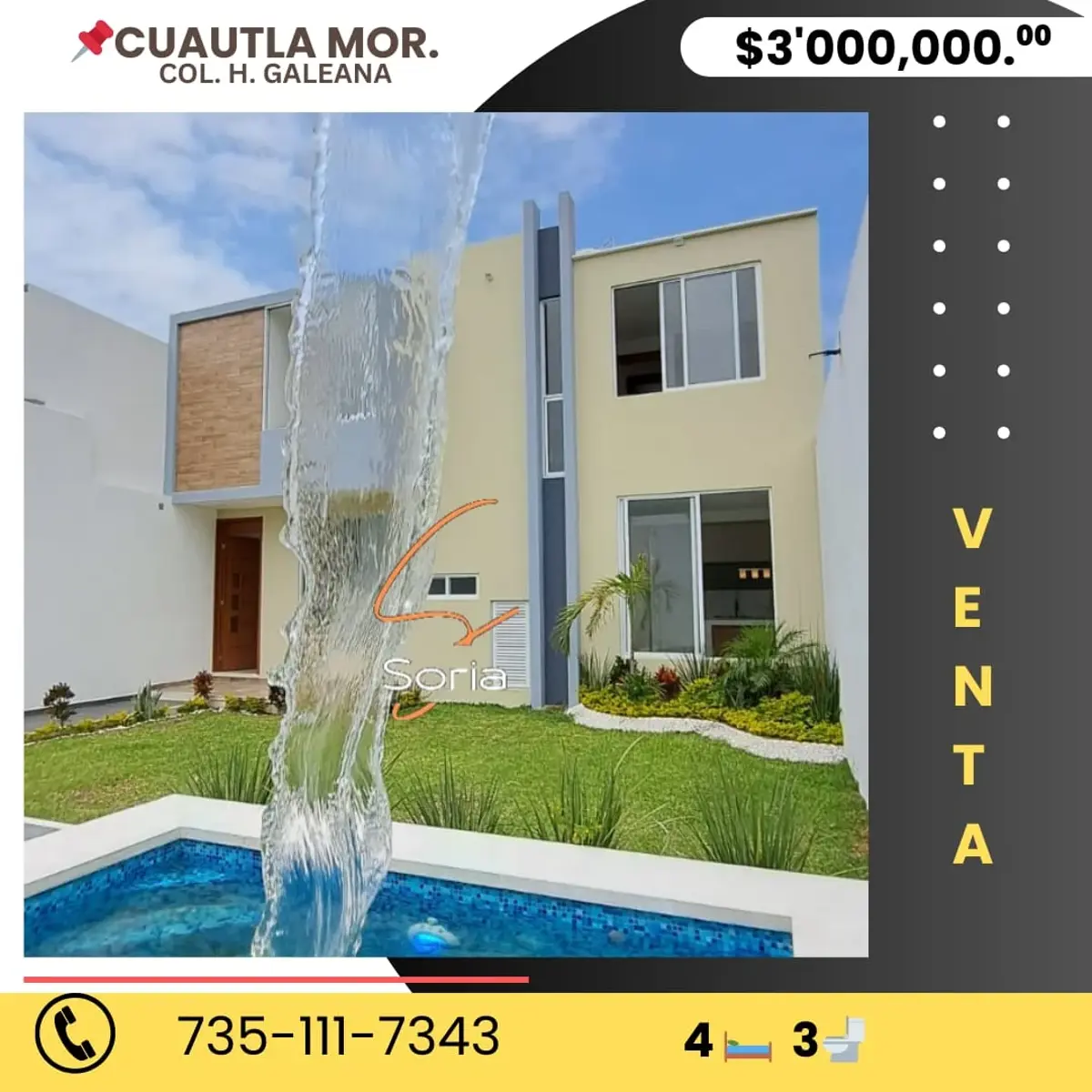 Casa en venta en Hermenegildo Galeana, Cuautla — foto 1 de 33