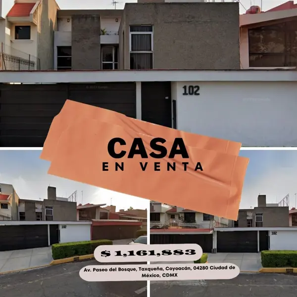 Casa en Paseos de Taxqueña, Coyoacán, Ciudad de México