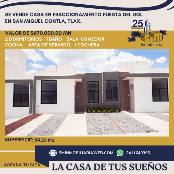 Casa en venta en San Miguel Contla, Santa Cruz Tlaxcala, Tlaxcala