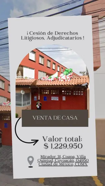 Casa en El Mirador, Coyoacán, Ciudad de México
