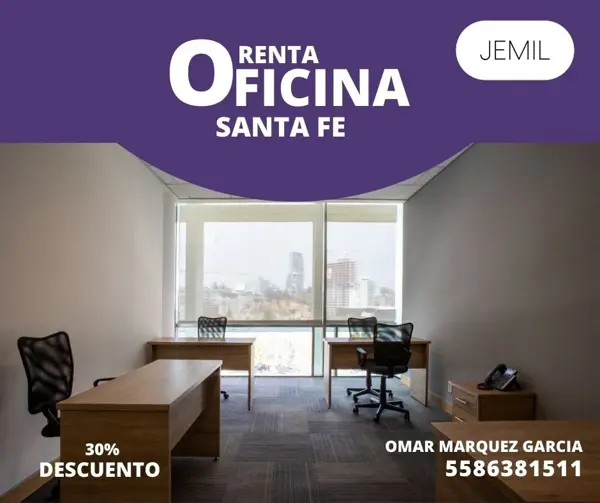 Oficina en El Piru Santa Fe, Álvaro Obregón, Ciudad de México