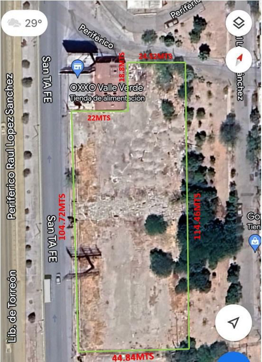 Terreno en renta en Valle Verde, Torreón — foto 1 de 5