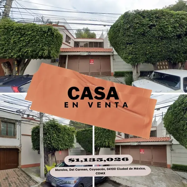 Casa en Del Carmen, Coyoacán, Ciudad de México
