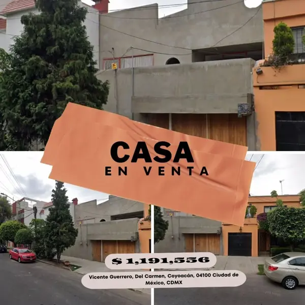 Casa en Del Carmen, Coyoacán, Ciudad de México