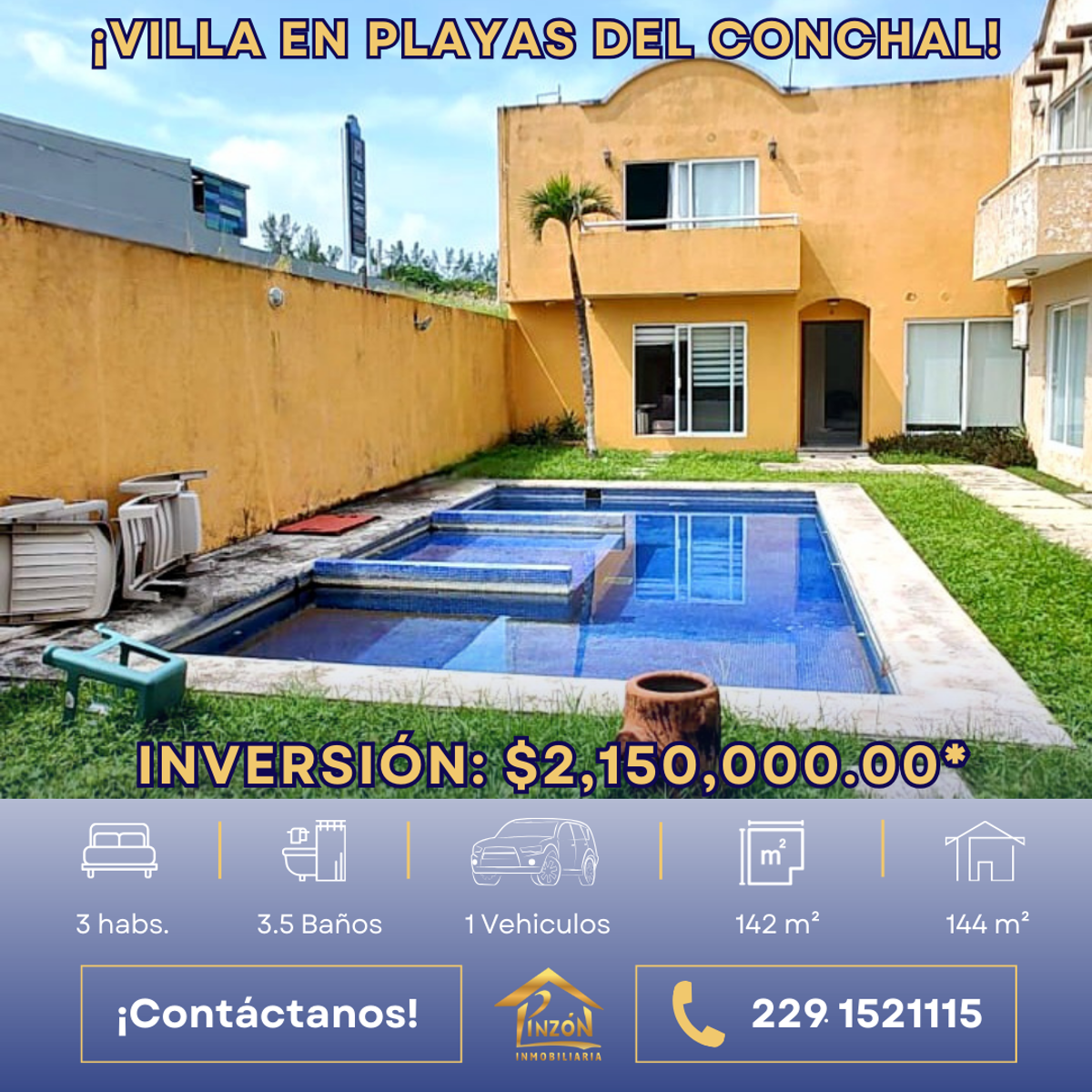 Casa en venta en Playas del Conchal, Alvarado — foto 1 de 12