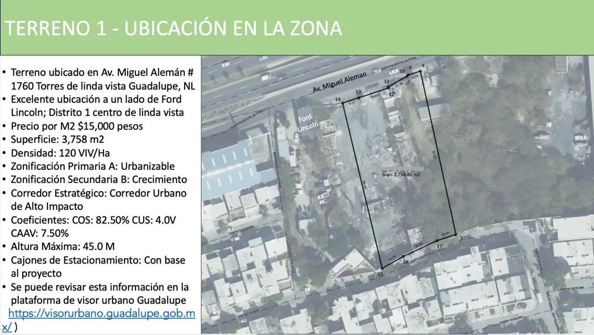 Terreno en venta en Torres de Linda Vista, Guadalupe — foto 1 de 16
