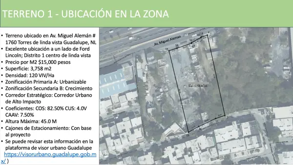 Terreno en venta en Torres de Linda Vista, Guadalupe, Nuevo León