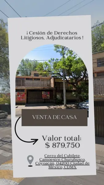 Casa en Campestre Churubusco, Coyoacán, Ciudad de México