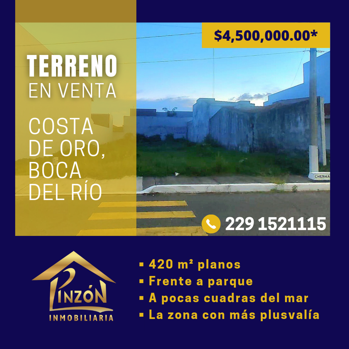 Terreno en venta en Costa de Oro, Boca del Río — foto 1 de 5