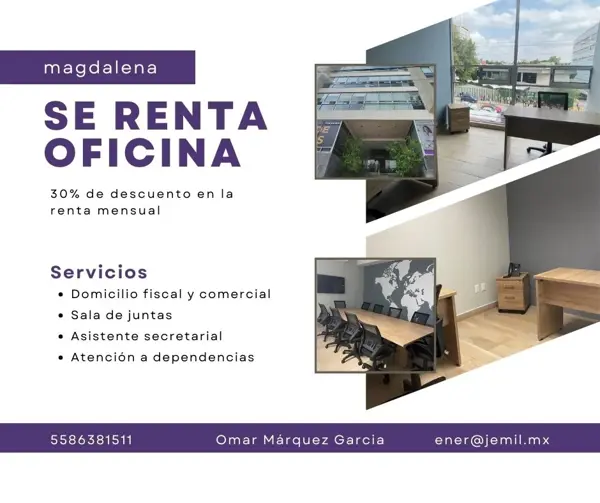 Oficina en La Otra Banda, Álvaro Obregón, Ciudad de México