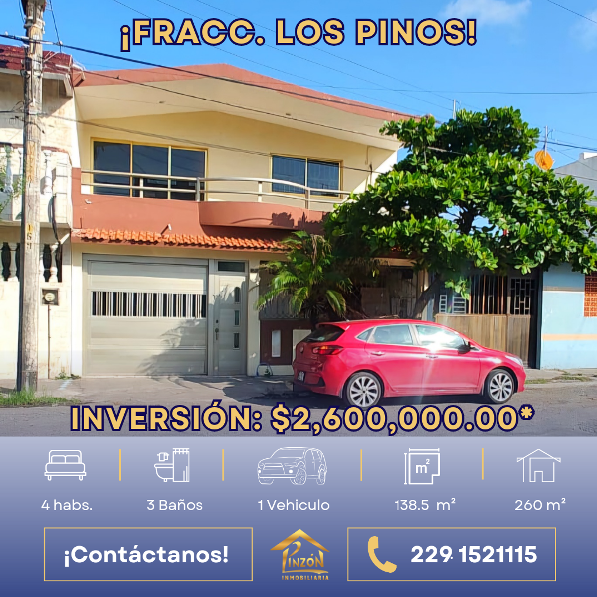Casa en venta en Los Pinos, Veracruz — foto 1 de 7
