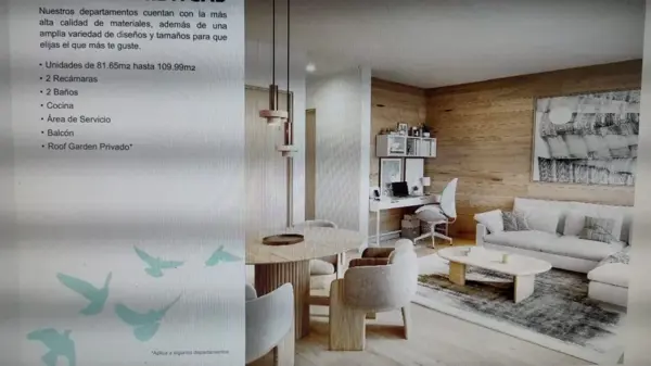 Departamento en venta en Cuauhtemoc, Cuauhtémoc — foto 3 de 8