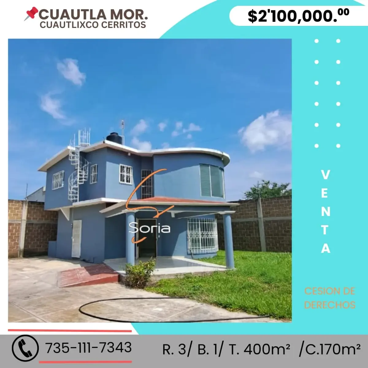 Casa en venta en Cuautlixco, Cuautla — foto 1 de 39