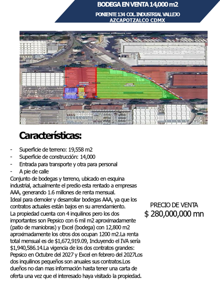 Bodega en venta en Industrial Vallejo, Azcapotzalco — foto 2 de 7