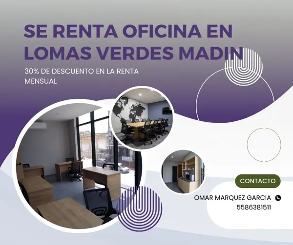 Oficina en Lomas Verdes 6a Sección, Naucalpan de Juárez, México