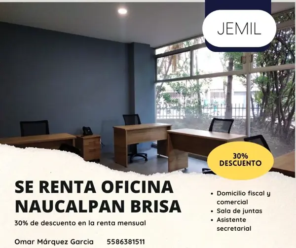 Oficina en Ciudad Brisa, Naucalpan de Juárez, México