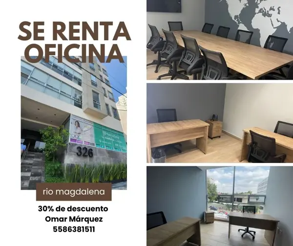 Oficina en La Otra Banda, Álvaro Obregón, Ciudad de México