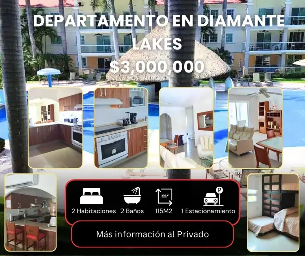 Departamento en venta en Diamante Lakes, Acapulco de Juárez — foto 2 de 17