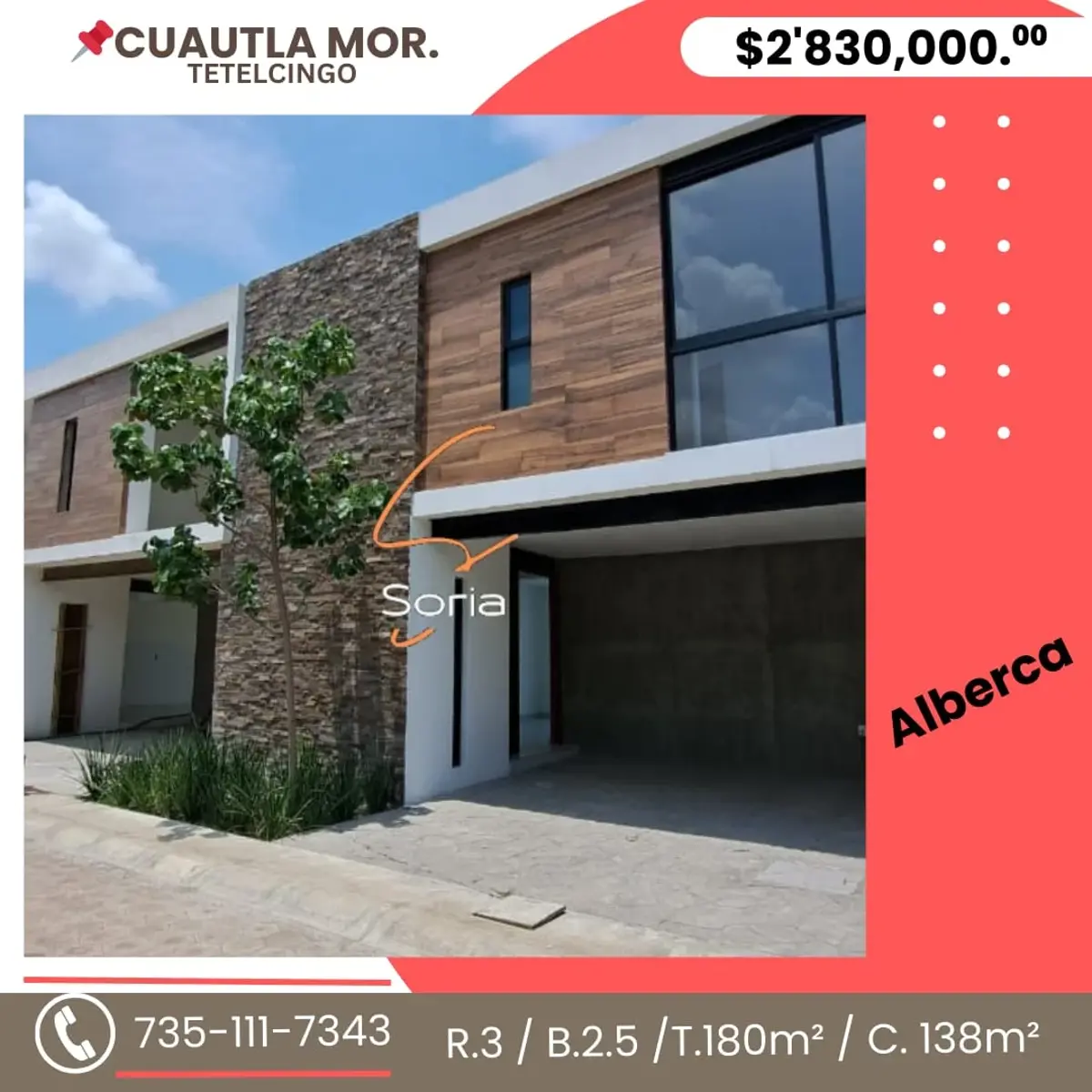 Casa en venta en Tetelcingo, Cuautla — foto 1 de 26