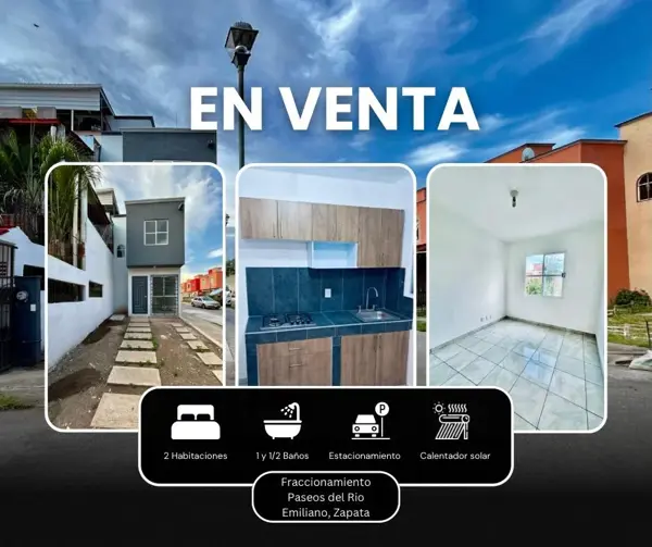 Casa en Paseos del Río, Emiliano Zapata, Morelos