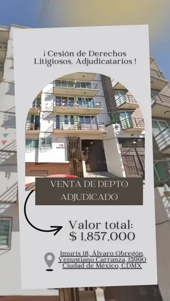 Departamento en Alvaro Obregon, Venustiano Carranza, Ciudad de México