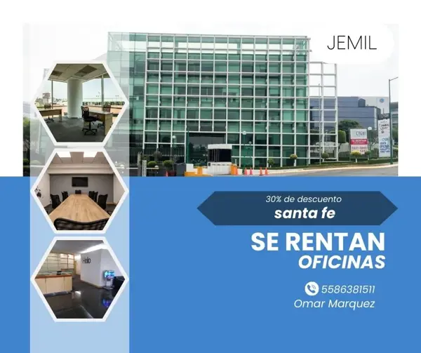 Oficina en El Piru Santa Fe, Álvaro Obregón, Ciudad de México