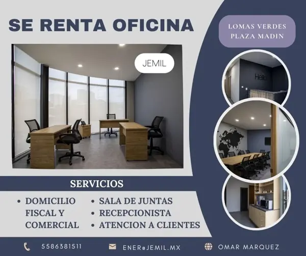 Oficina en Lomas Verdes 6a Sección, Naucalpan de Juárez, México