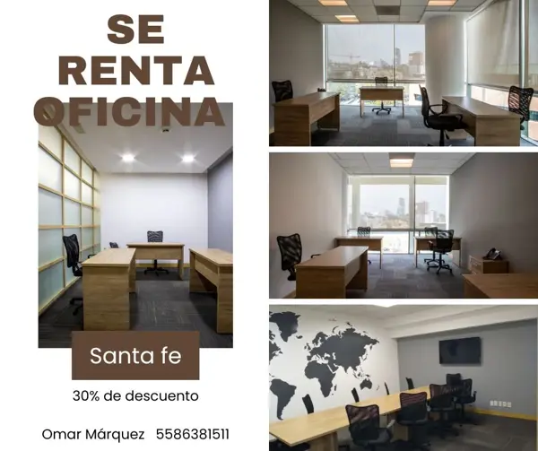 Oficina en El Piru Santa Fe, Álvaro Obregón, Ciudad de México