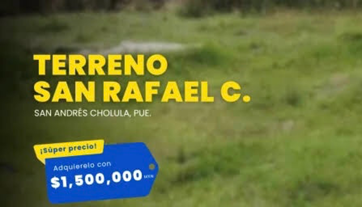 Terreno en venta en San Rafael Comac, San Andrés Cholula — foto 1 de 4