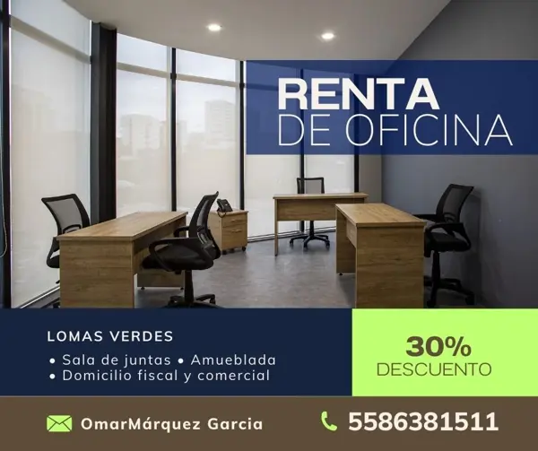 Oficina en Lomas Verdes 6a Sección, Naucalpan de Juárez, México