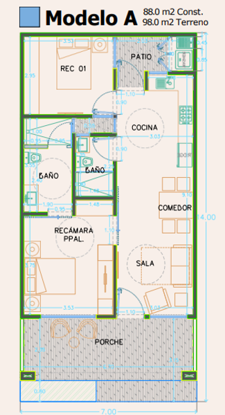 Departamento en venta en Santa Fe, Torreón — foto 3 de 9