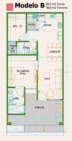 Departamento en venta en Santa Fe, Torreón — foto 3 de 9