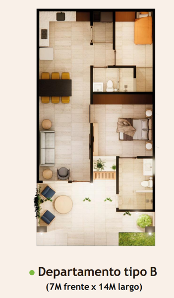 Departamento en venta en Santa Fe, Torreón — foto 2 de 9