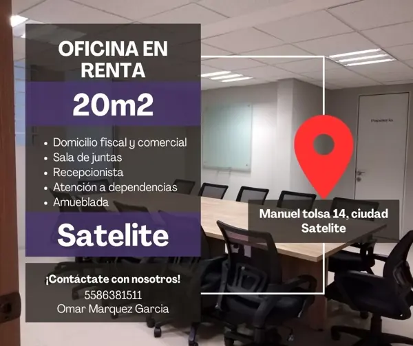 Oficina en Colonial Satelite, Naucalpan de Juárez, México