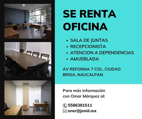 Oficina en Ciudad Brisa, Naucalpan de Juárez, México
