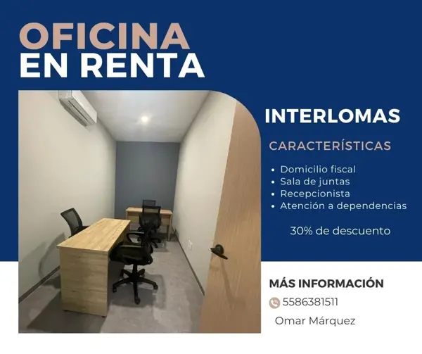 Oficina en El Piru Santa Fe, Álvaro Obregón, Ciudad de México