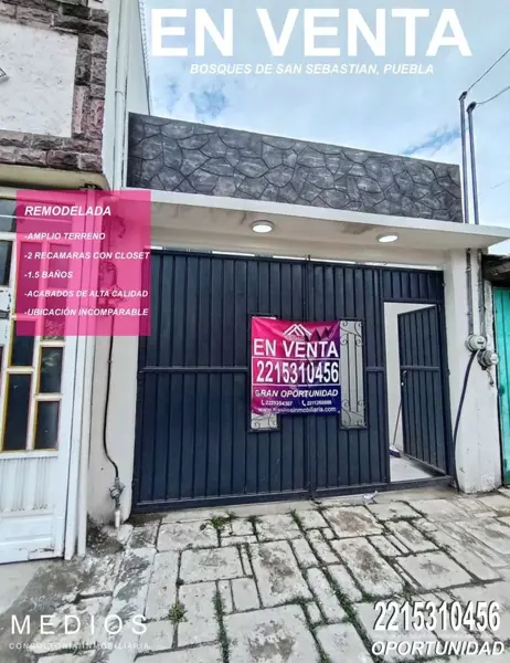 Casa en INFONAVIT Bosques San Sebastían, Puebla, Puebla