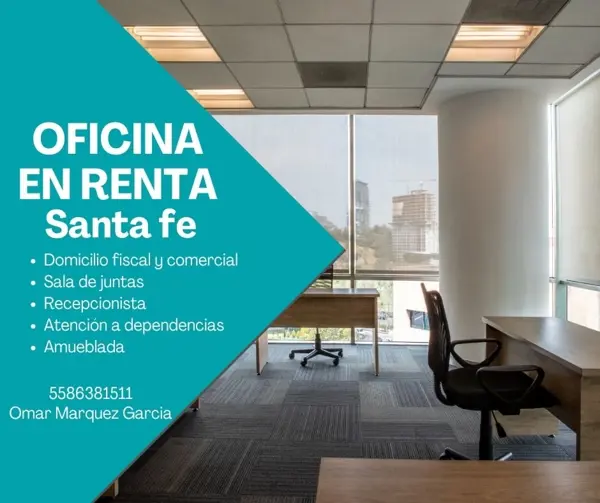 Oficina en El Piru Santa Fe, Álvaro Obregón, Ciudad de México