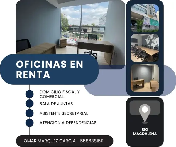 Oficina en La Otra Banda, Álvaro Obregón, Ciudad de México