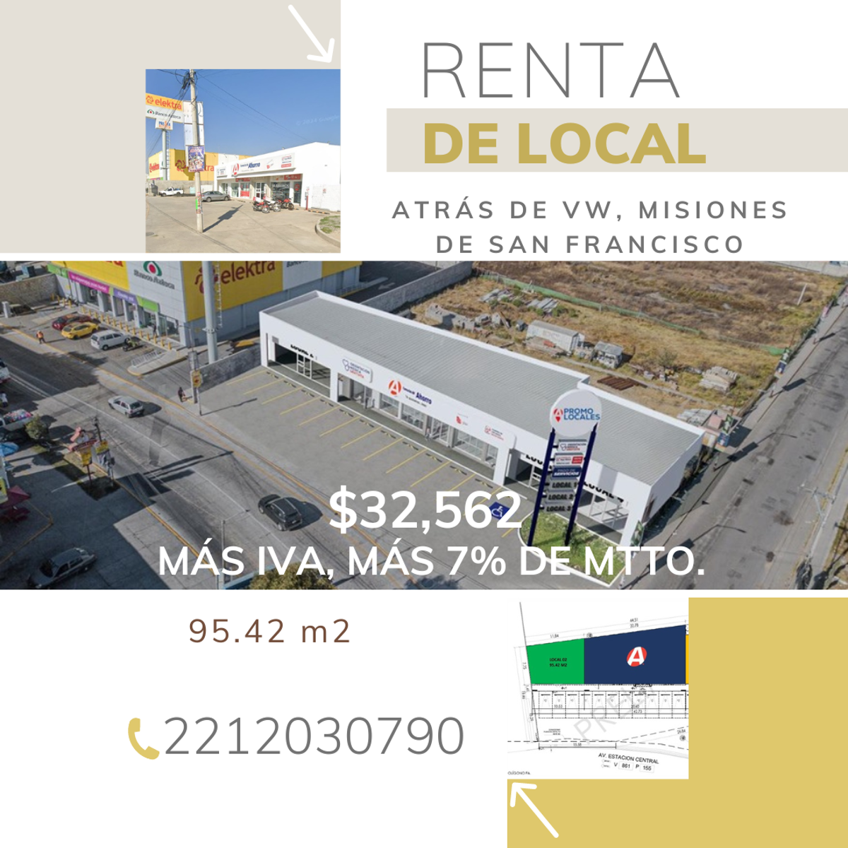 Local en renta en San Francisco Ocotlán (Ocotlán), Coronango — foto 1 de 4